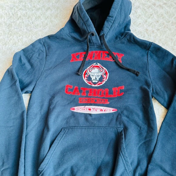 District The Concert Fleece Navy Cotton Gaels Hoodie Sweatshirt Size XS - Picture 3 of 6